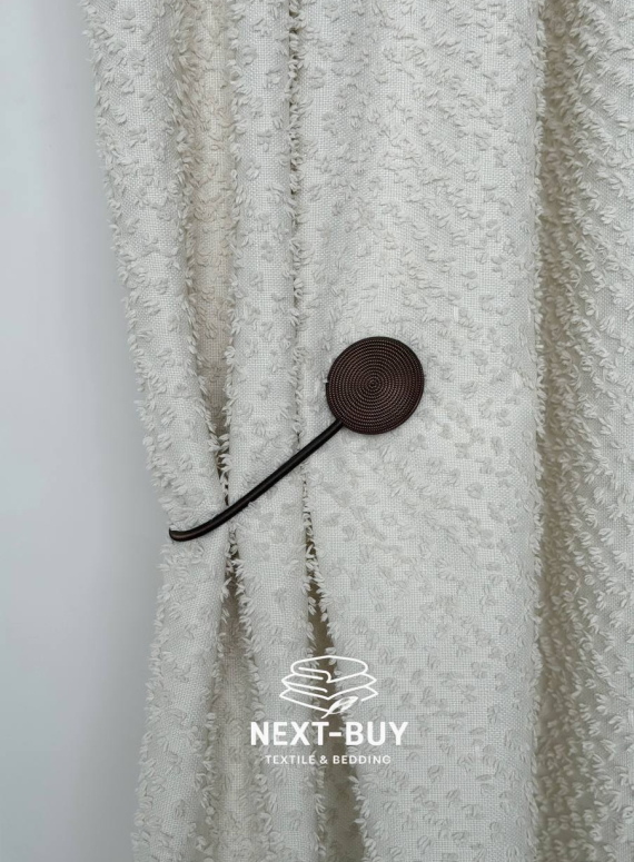 Магнітний підхват для штор круглий, шоколадний, Туреччина