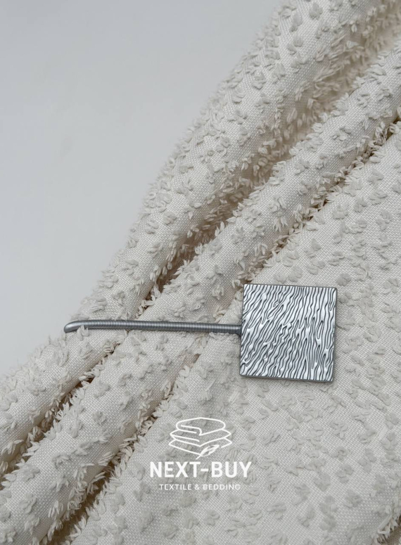 Магніт підхоплювач для штор квадратний, сріблястий Туреччина