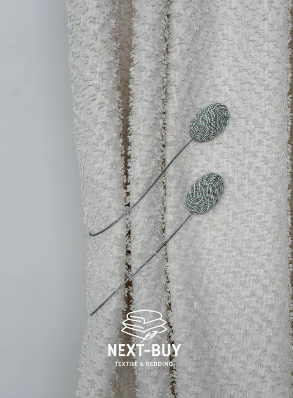 Магнітний підхват для штор карамельно-бірюзовий Туречинна