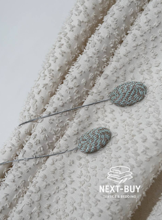 Магнітний підхват для штор карамельно-бірюзовий Туречинна