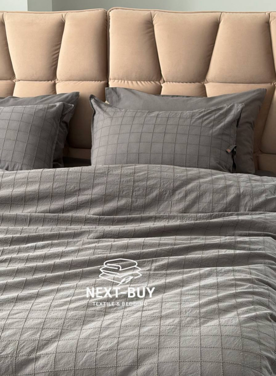 Премиальный комплект постельного белья PASIONI Rocco Antrasit