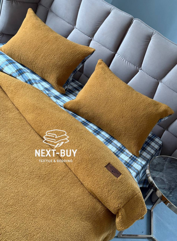 Зимовий комплект постільної білизни двосторонній Cozy Zerdecal євро Туреччина