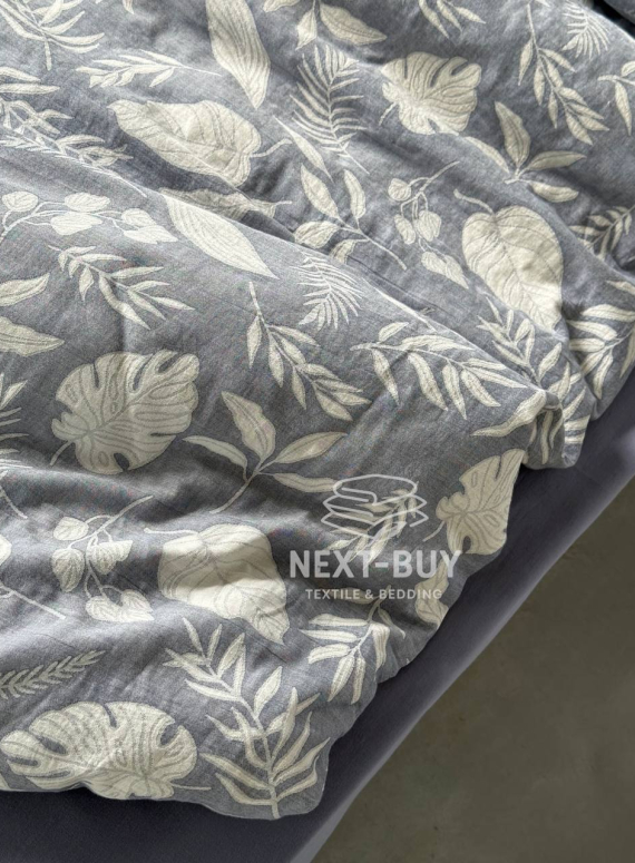 Постільна білизна Saheser Lusso Lacivert євро 200х220 jacquard