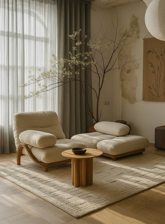 Тюль Boho Linen Flow Grey — сірий льон-сітка, Італія