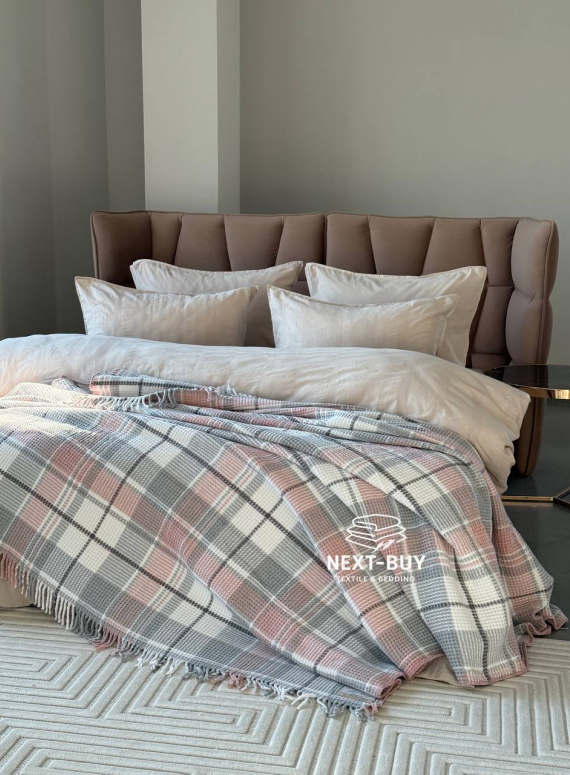 Плед в клетку Aksu Cozy Life Inka Gulkursu