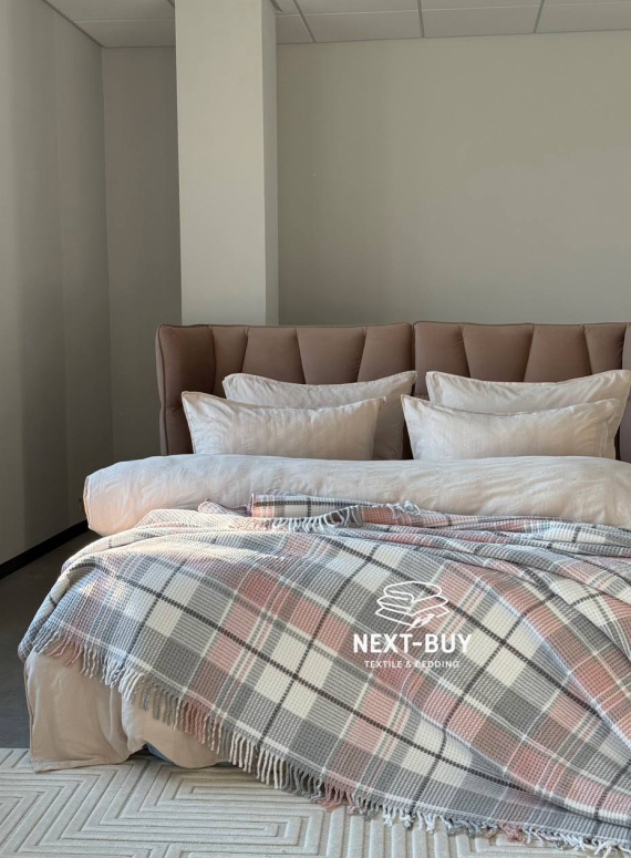 Плед в клетку Aksu Cozy Life Inka Gulkursu