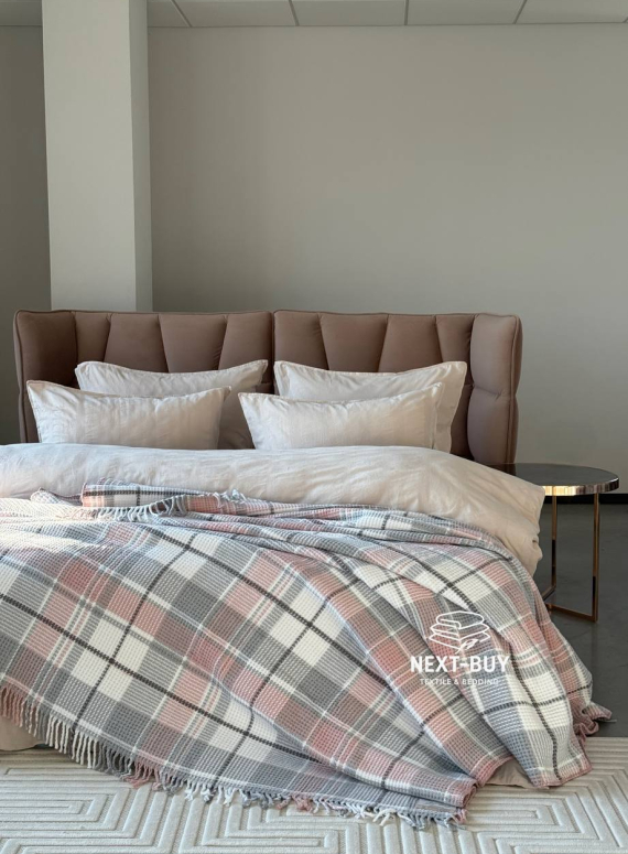 Плед в клетку Aksu Cozy Life Inka Gulkursu