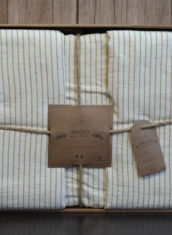 Постільна білизна Melodi hardal 200x220 з вареної бавовни