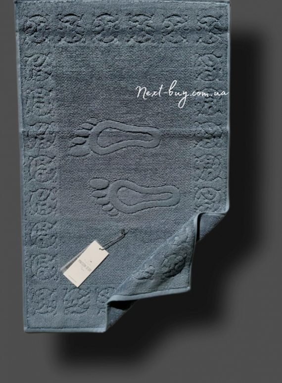 Натуральний килимок-рушник для ніг Maison D'or Steps blue