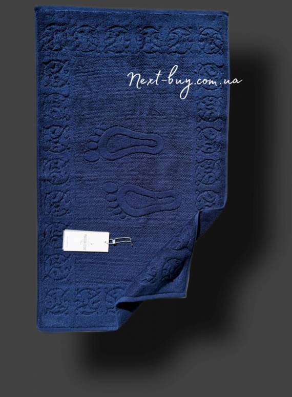 Натуральний килимок-рушник для ніг Maison D'or Steps синій