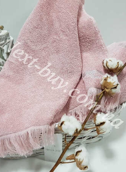 Махровое полотенце Maison D'or Marsel 50х100см грязно-розовый