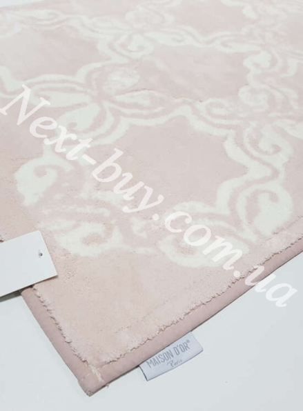 Натуральний килимок для підлоги рожевий з кремовим Maison D'or 60х100