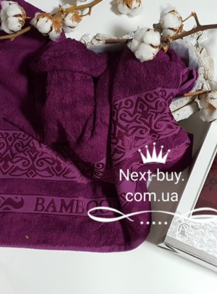 Комплект полотенец DNZ garden бамбук - лицо + баня Турция  nt-q42