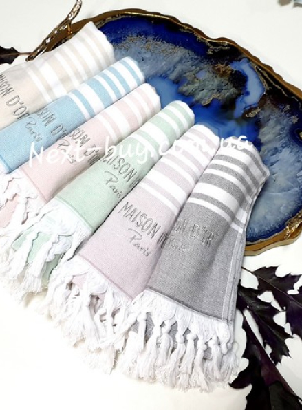 Maison D´or Pestemal полотенце для лица голубое