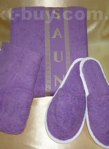 Merzuka набір для сауни жіночий фіолетовий бавовна