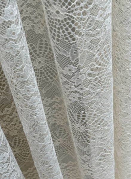 Тюль сетка с плетением Cobweb бежевый Турция