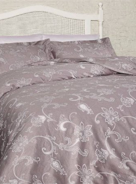 First choice Carmina Leylak(lilac) постельное белье сатин семейное 160х220х2