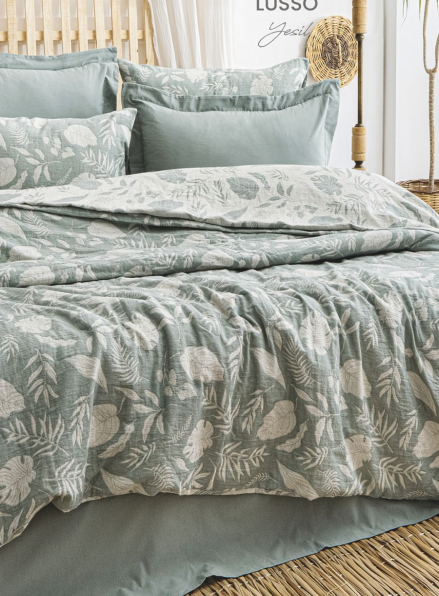 Постільна білизна Muslin Lusso Yesil (Євро, Туреччина)