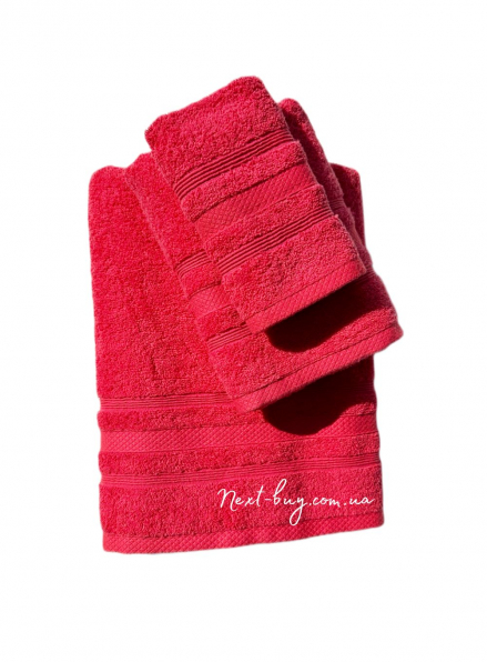 Махровое полотенце для лица ADA 50х90 розовый Турция