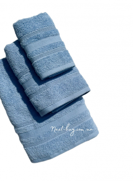 Махровое полотенце для бани ADA 70х140 голубое Турция