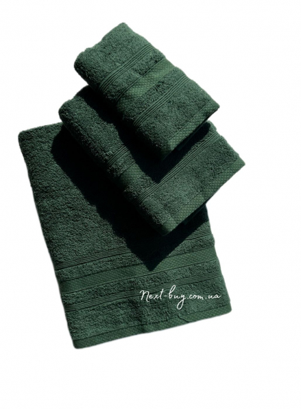 Махровий рушник для обличчя ADA 50х90 зелений Туреччина