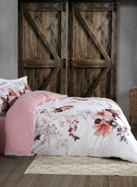 Maison Dor Alita pink постельное белье 200x220см сатин жаккард