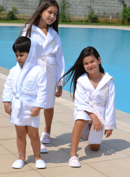 Maison D`or Alpha Панда дитячий махровий халат з тапочками для хлопчика