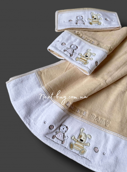 Maison D`or Lamite Mayer комплект детских махровых полотенец 3 шт из хлопка с вышивкой