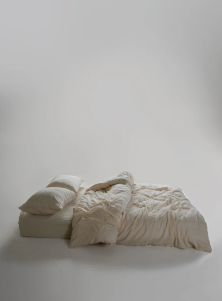 Ексклюзивна постільна білизна Limasso Cassandra Cream 200x220 з вареної бавовни