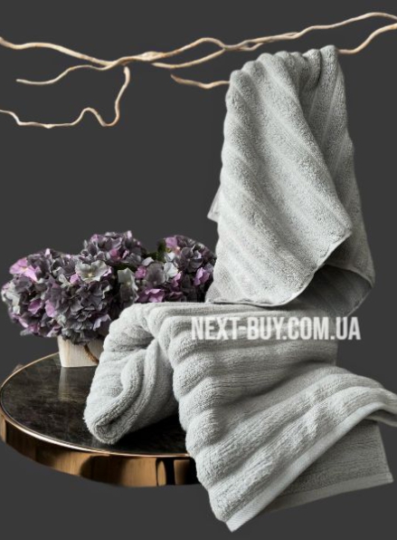 Махровое полотенце для бани Cestepe Ezgi 70х140 светло-серое Турция