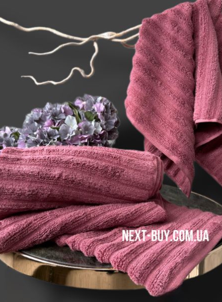 Махровое полотенце для бани Cestepe Ezgi 70х140 темно-розовое Турция