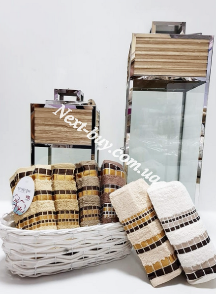 Cestepe Kare Vip Cotton набор банных полотенец 6шт. 70х140
