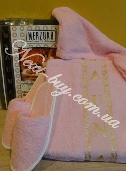 Merzuka набор для сауны женский нежно-розовый
