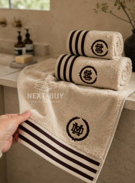 Maison D'or Delon Beige Cotton чоловічий набір рушників бежевий