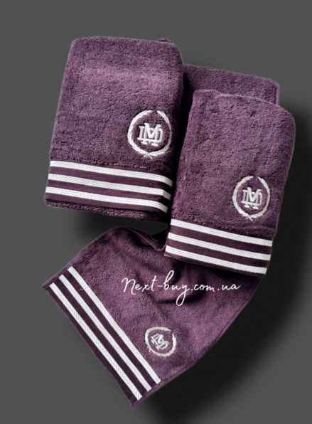 Maison D'or Delon Cotton чоловічий набір махрових рушників purple