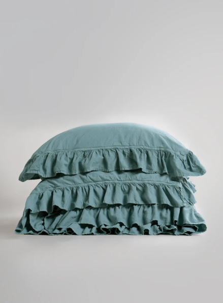 Ексклюзивна постільна білизна Limasso Exclusive  Akdeniz Mavisi 200x220 з вареної бавовни