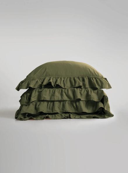 Ексклюзивна постільна білизна Limasso Exclusive  Capulet Olive 200x220 з вареної бавовни