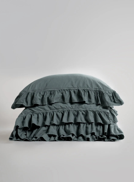 Ексклюзивна постільна білизна Limasso Exclusive Natural Grey 200x220 з вареної бавовни