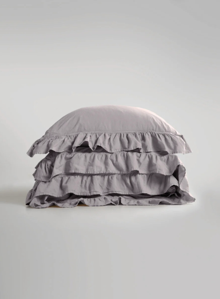 Эксклюзивное постельное белье Limasso Exclusive Opal Grey 200x220 из вареного хлопка