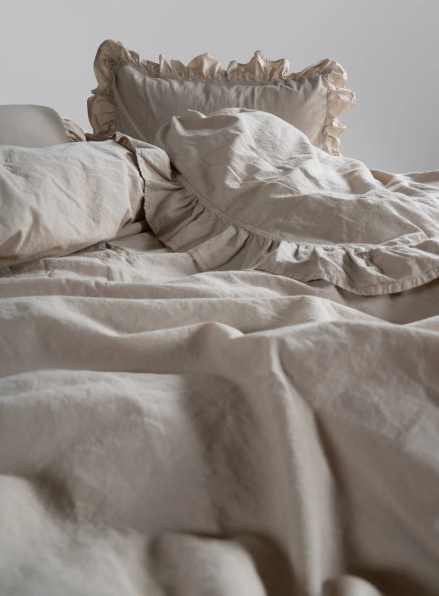 Эксклюзивное постельное белье Limasso Exclusive Oxford Tan 200x220 из вареного хлопка