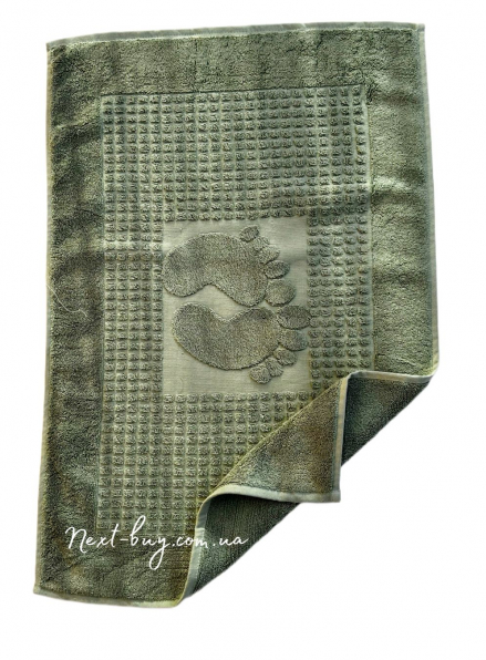 Натуральный коврик-полотенце для ног Febo Ayak paspas green 50х70