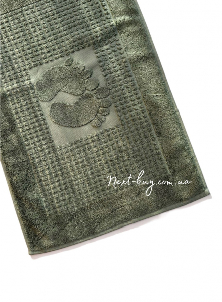 Натуральний килимок-рушник для ніг Febo Ayak paspas green 50x70