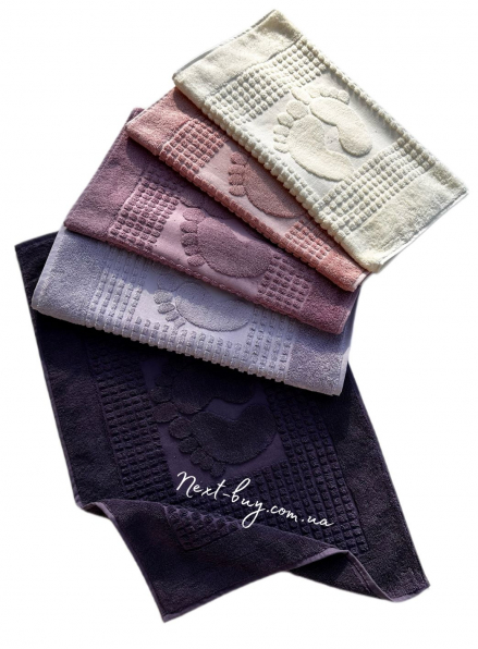Натуральный коврик-полотенце для ног Febo Ayak paspas lila 50х70