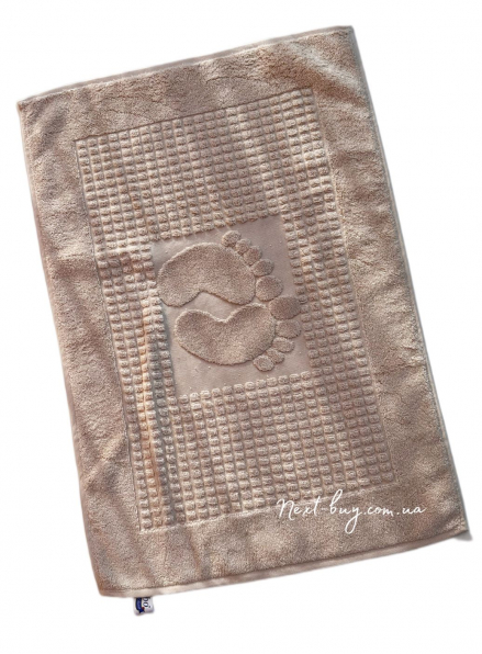 Натуральный коврик-полотенце для ног Febo Ayak paspas beige 50х70