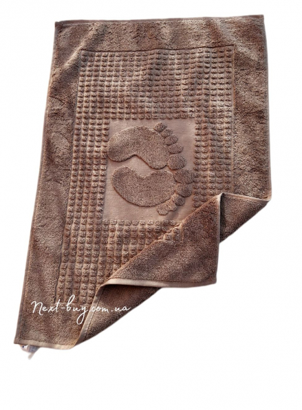 Натуральний килимок-рушник для ніг Febo Ayak paspas brown 50x70