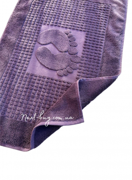 Натуральный коврик-полотенце для ног Febo Ayak paspas leylac 50х70