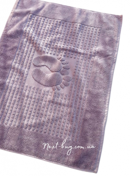 Натуральный коврик-полотенце для ног Febo Ayak paspas lila 50х70
