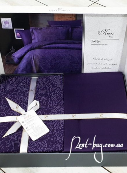 First Choice Neva mor(purple) постільна білизна сатин евро 200х220