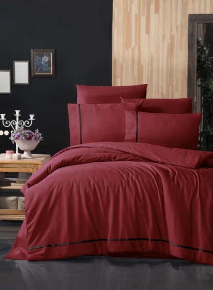 First Сhoice Alisa Red постельное белье ранфорс Deluxe евро 200х220