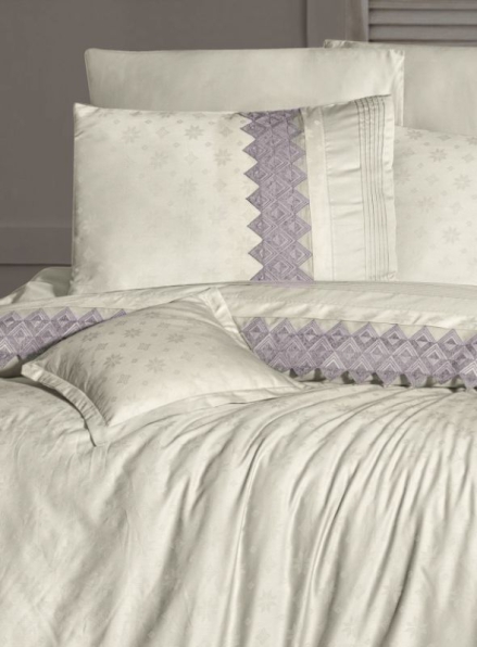 First choice Latina lilac vip сатин постельное белье евро 200х220